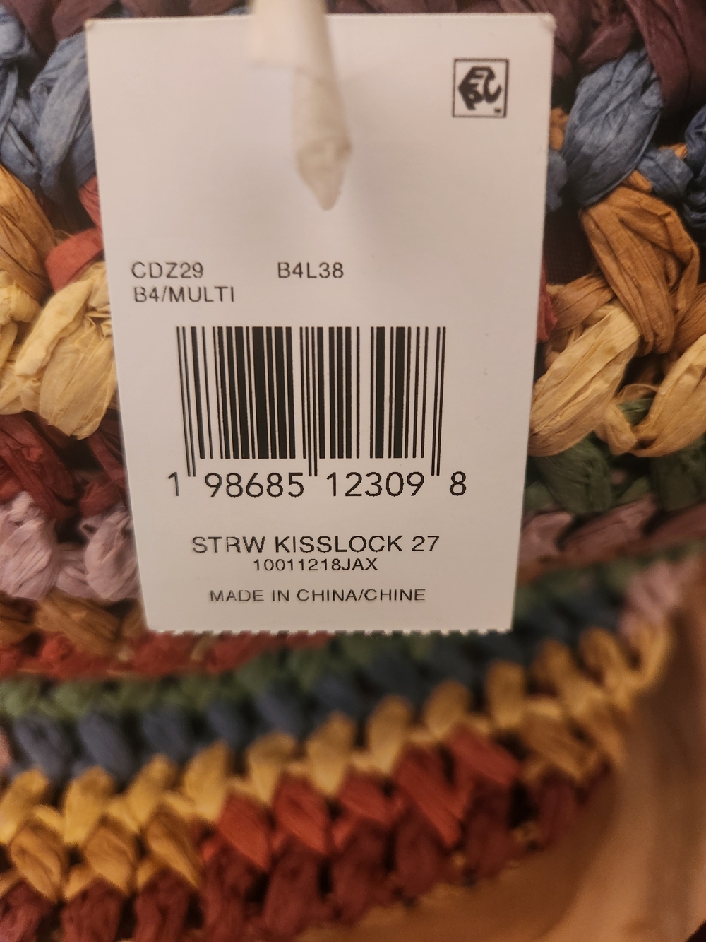 COACH Kisslock Medium Multi Straw Frame Bag 27 - Picture 6 of 12